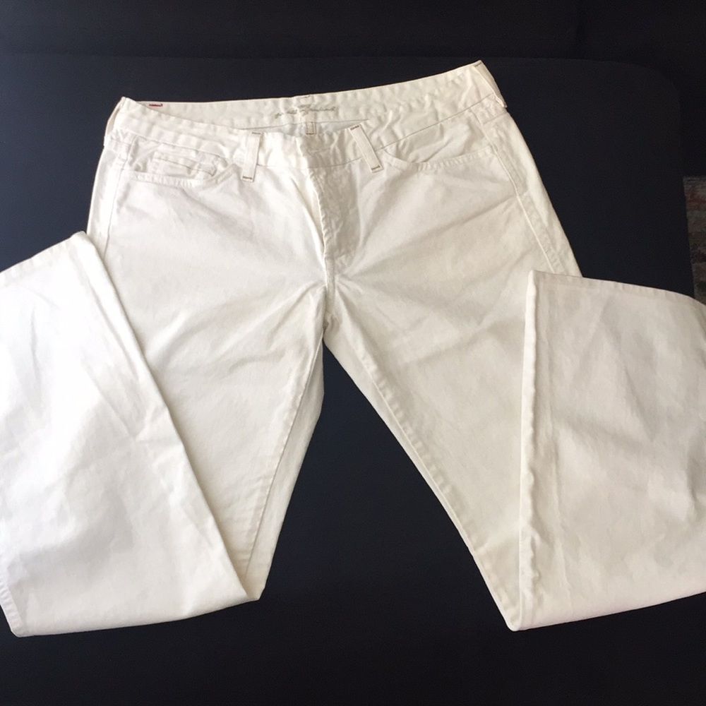 7 for all Mankind white jeans